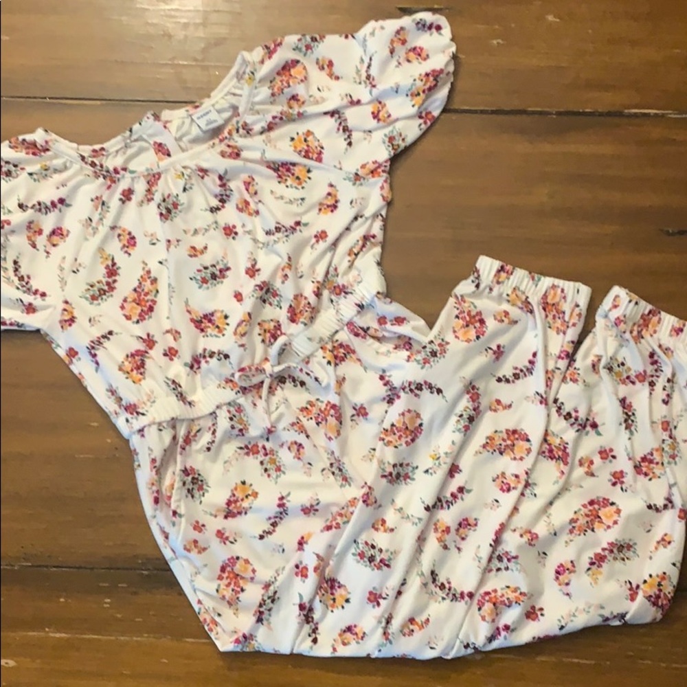 Pretty flower pants jumpsuit